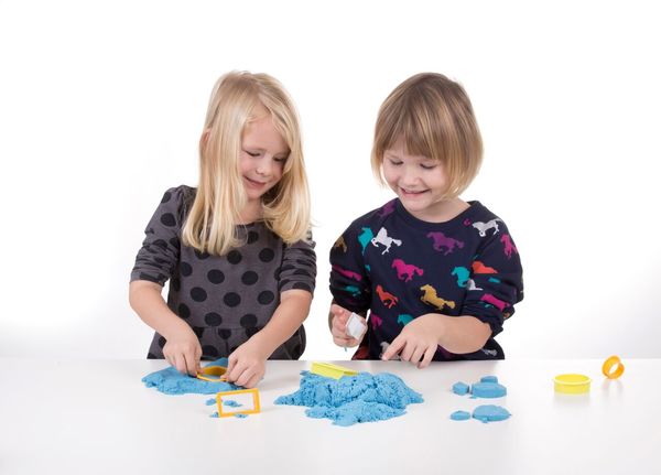 Кинетичен пясък - Син цвят. Опаковка 2,27кг