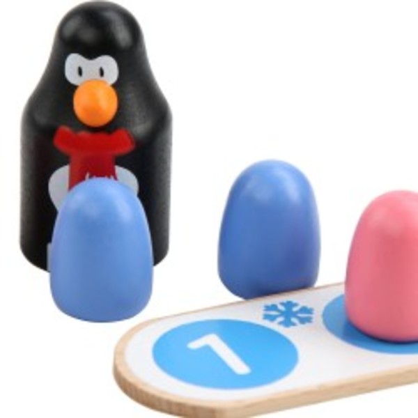 Пингвини -Дървена настолна игра за памет, Lucy&Leo