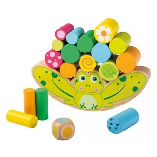 Дървена игра за баланс - Жаба, Joueco
