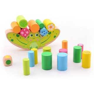 Дървена игра за баланс - Жаба, Joueco