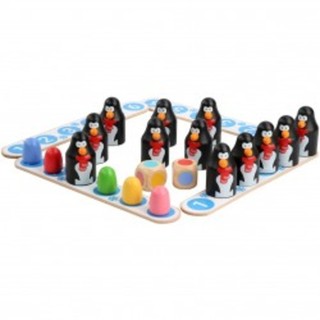 Пингвини -Дървена настолна игра за памет, Lucy&Leo